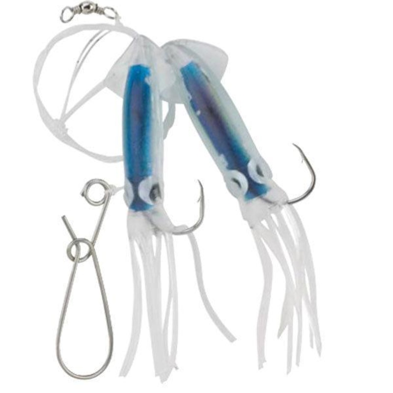 Boone Jigging Rig 4 QTY 2|Ink|Natural|Glow/ Pink Dots|Glow/Ink|Pink Blue Dots