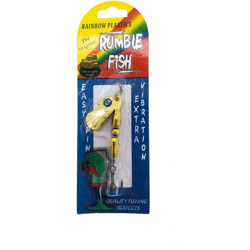 Rainbow Plastics Original Rumble Fish In Line Spinner #2 Blade
