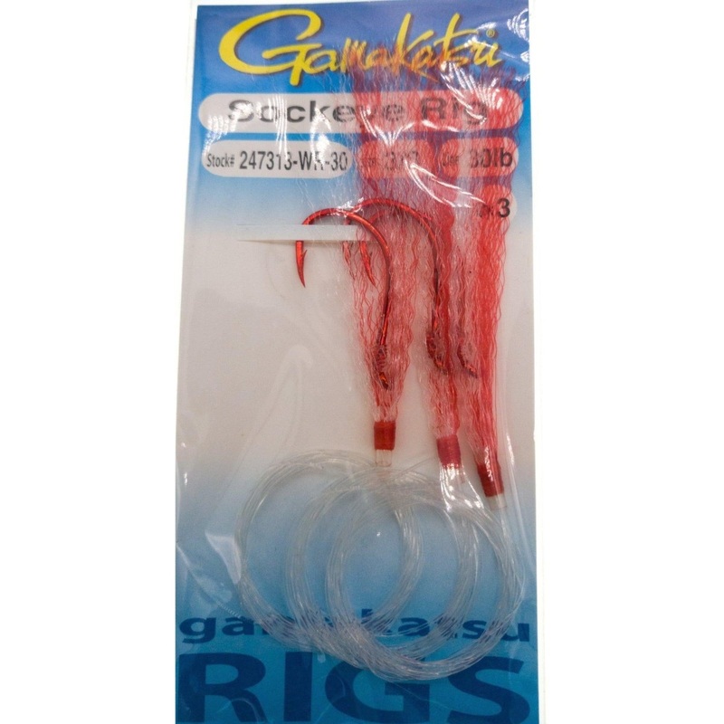 Gamakatsu Sockeye Rig Size 3/0 30 Lb Test Qty 3