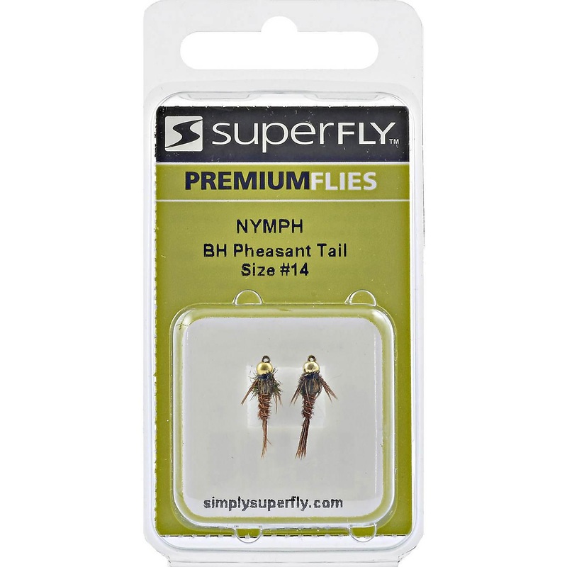 Superfly Premium Beads Head Pheasant Tail Nymph #14 QTY 2