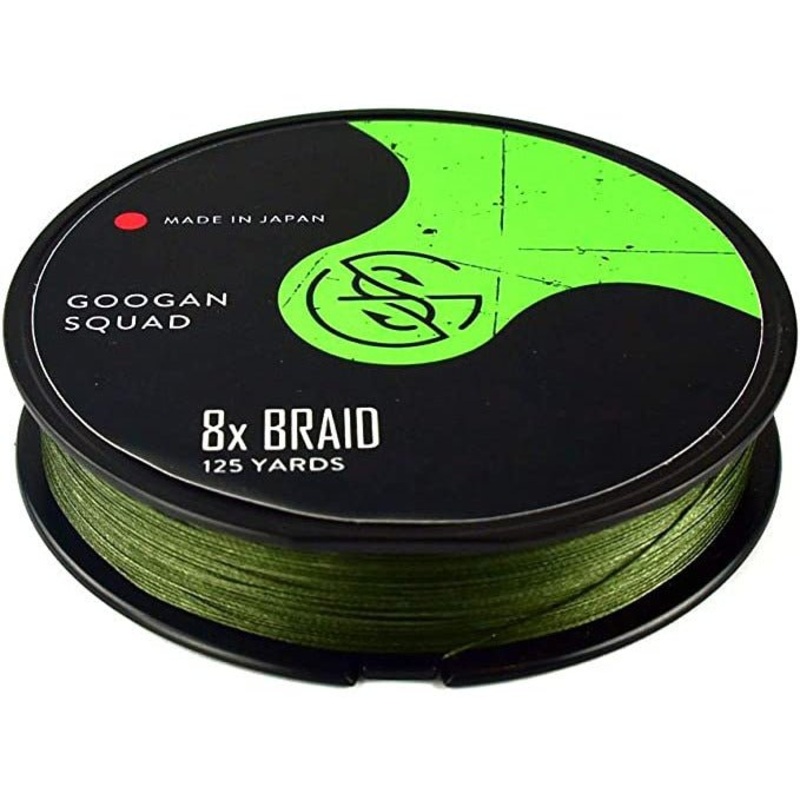 Googan Squad 8X Braid 125 Yds Moss Green