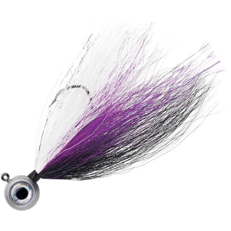 VMC Moontail Jigs 2 Pack|3/8 oz. Spot Tail shiner|1/4 oz. Black|1 Oz Orange Fire UV|1 Oz Pink Fire UV|1 Oz White