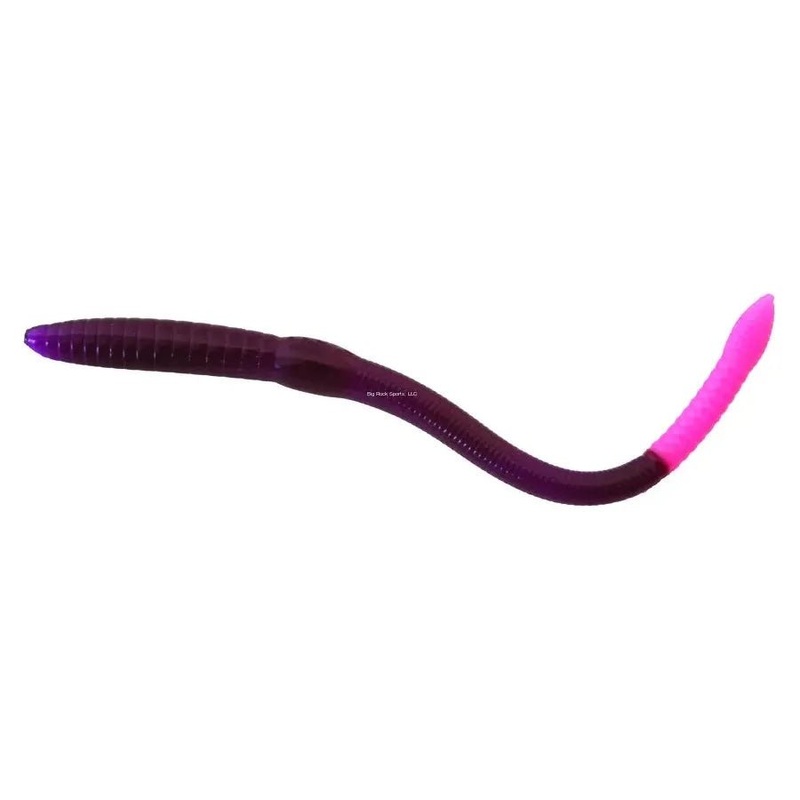 Creme Scoundrel Worms 6 Qty 9|Purple/White Dots|Purple/ Glo Pink Tail