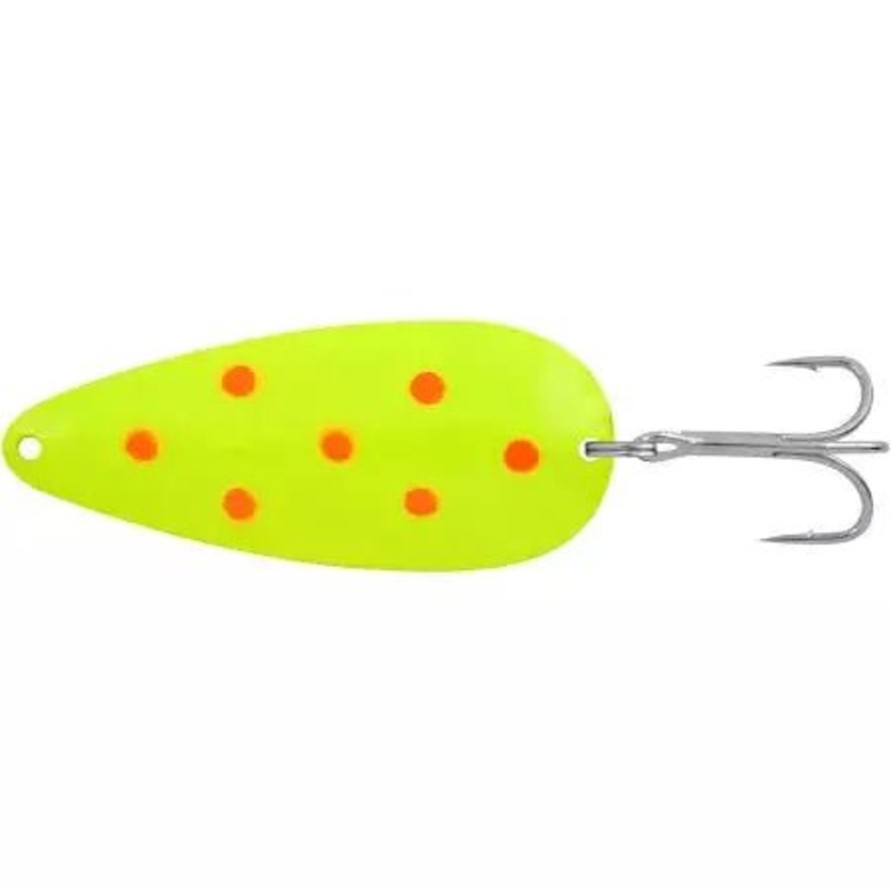 Apex Gamefish Spoon|Trout|Chartreuse/ Orange Dots|Firetiger|Red White|1/2 Oz|7/8 Oz