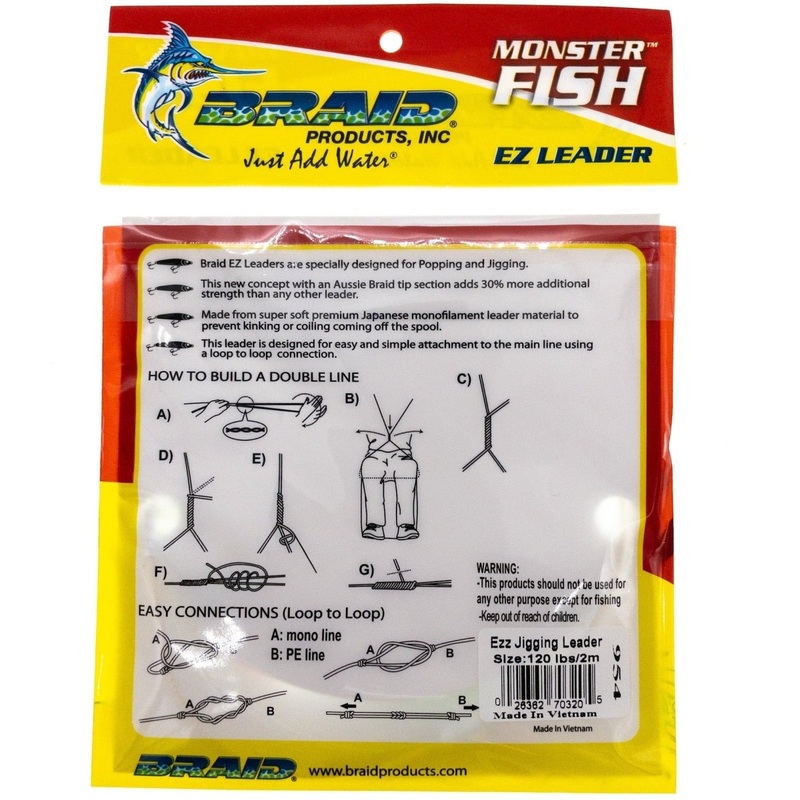 Braid Saltwater EZ Leader – Jigging – 2 Meters