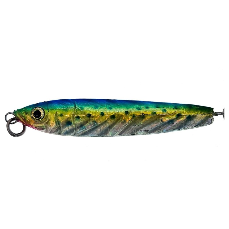 Braid DB Jigs|1/2 oz.|1-1/2 oz.|2 oz.|3 oz.|Green Mackerel|Shad|Blue/White|Dorado