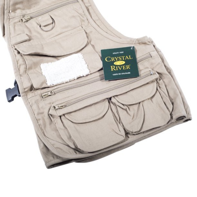 Crystal River Utility Fly Fishing Vest Tan