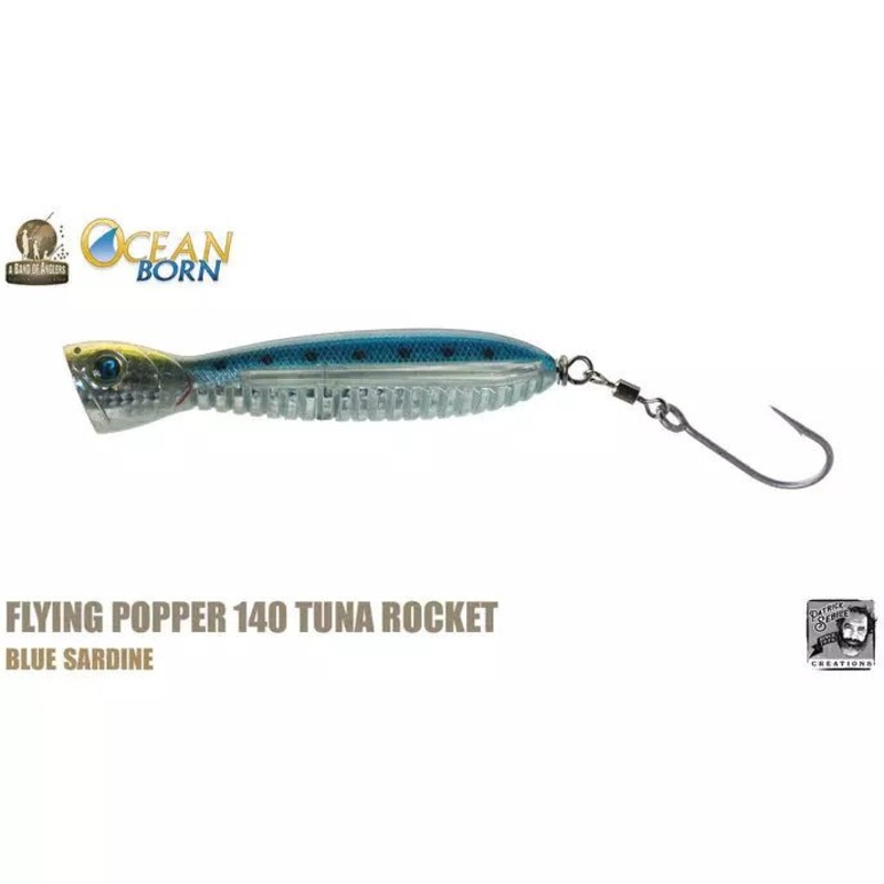 Ocean Born Flying Popper 140 Tuna Rocket 5-1/2 3.5 oz.