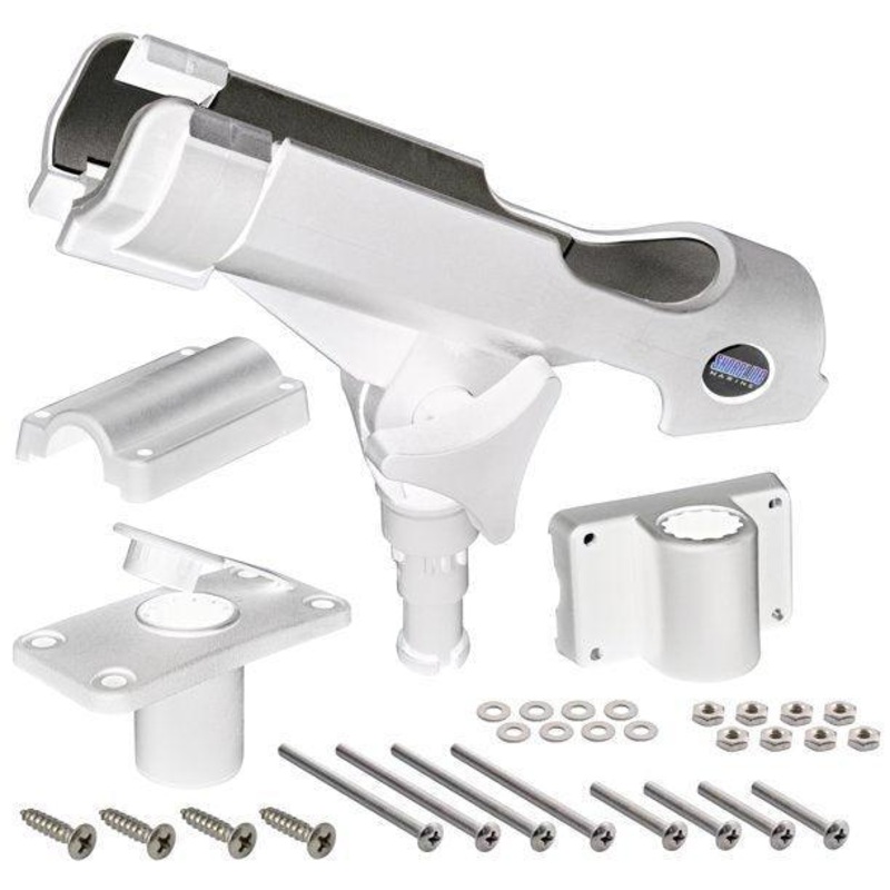 Shoreline Marine Rod Holder Universal Mount White