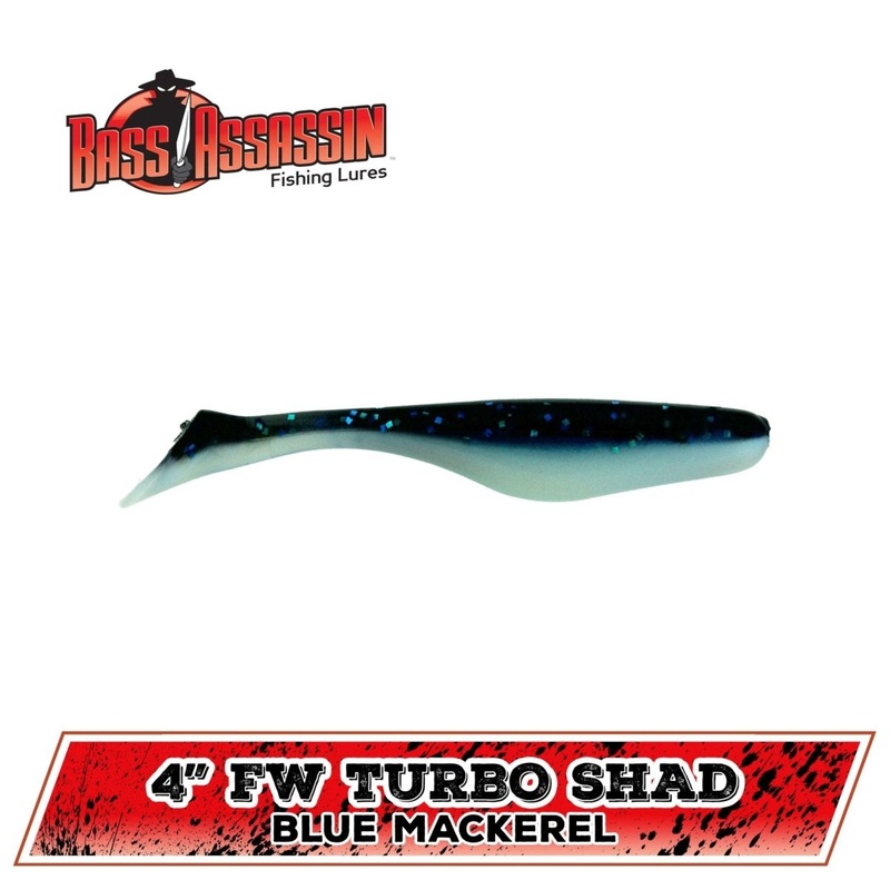Bass Assassin Turbo Shad 4 Qty 10
