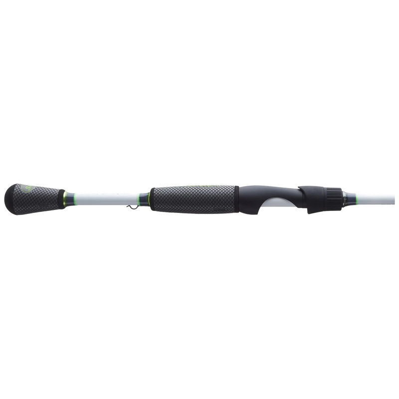 Lews Mach 1 Speed Stick Spinning Rod 2 pc. White/Green
