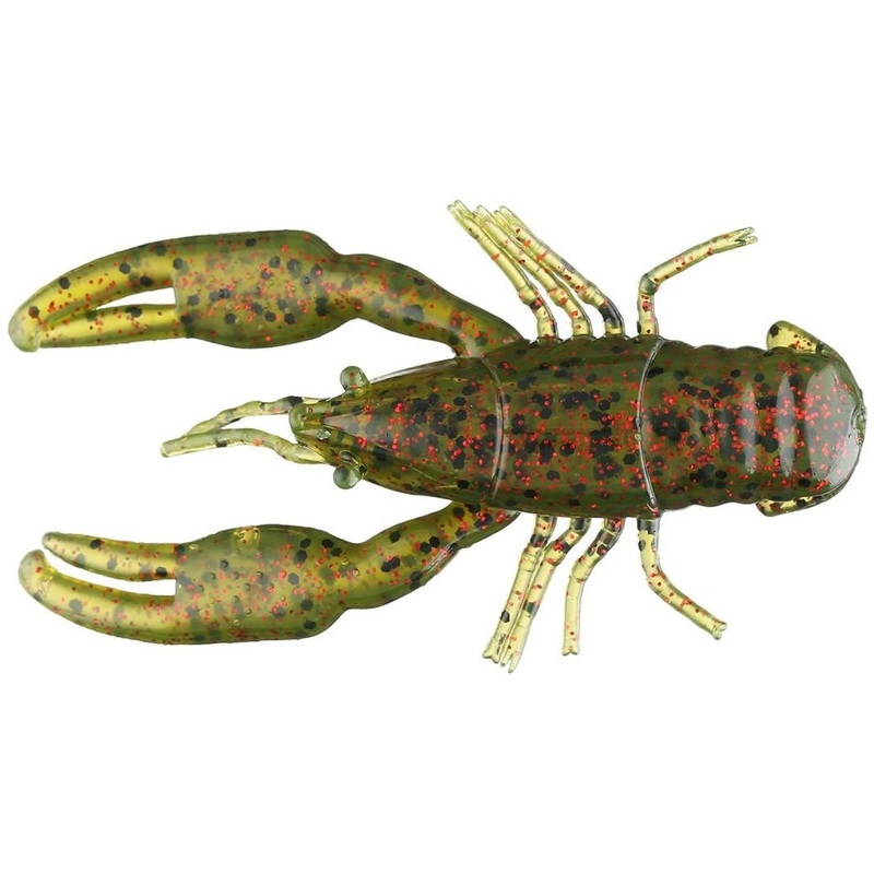 Yum Crawbug 2.5 Qty 8|Green Pumpkin/Texas Red|Watermelon Red Flake