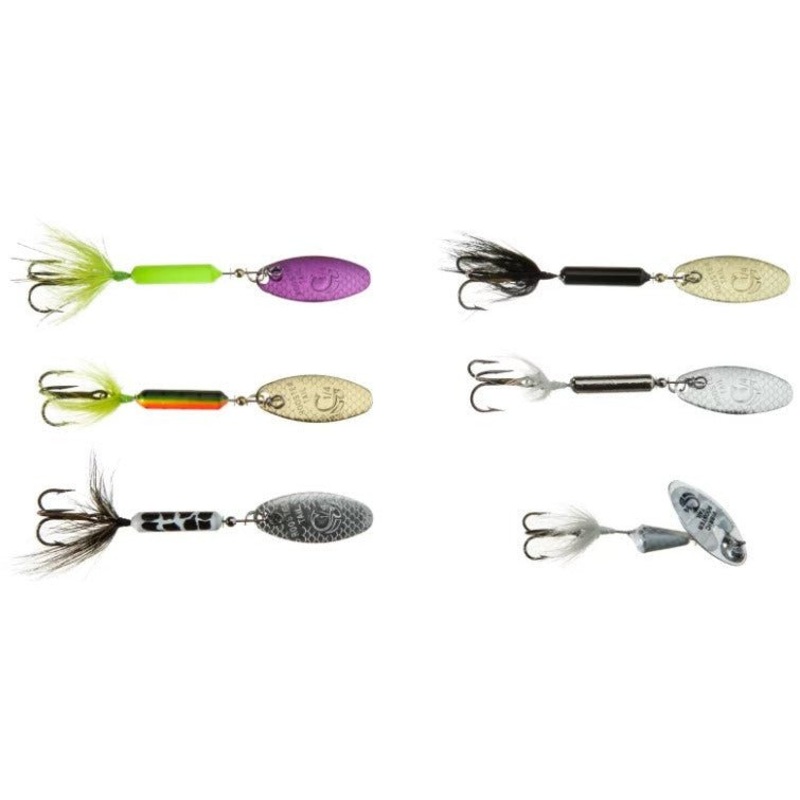 Wordens Rooster Tail Big Bass Pack 6 Pack w Plano Box 1/4 oz.