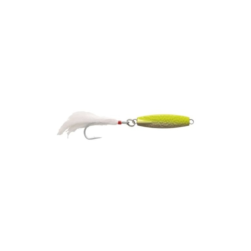 Pucci Mickey Jig 2 Oz|Chartreuse/With Glow Belly|Chartreuse Green Tiger Stripes|Yellow Pearl|Chrome Rainbow