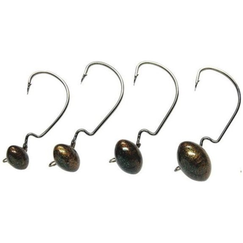 Gene Larew Biffle Hard Head Football Jighead 1 Oz Copper Qty 2