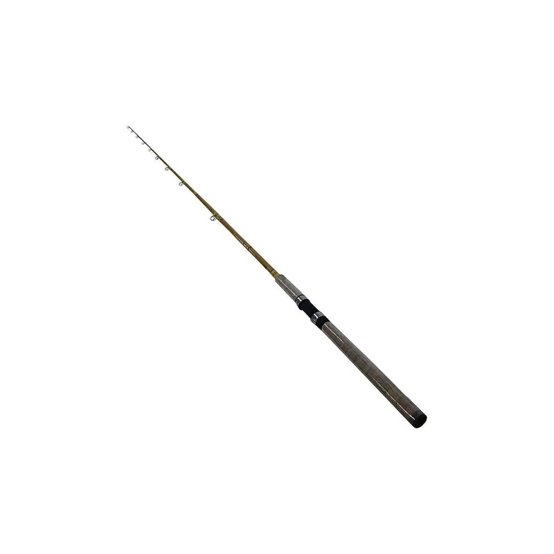 Eagle Claw CG9MHC2 Crafted Glass Med Heavy Casting Rod 9′ 2 pc. Honey Gold