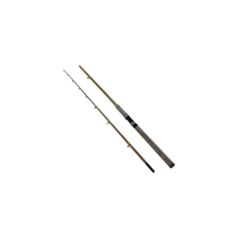 Eagle Claw CG9MHC2 Crafted Glass Med Heavy Casting Rod 9′ 2 pc. Honey Gold