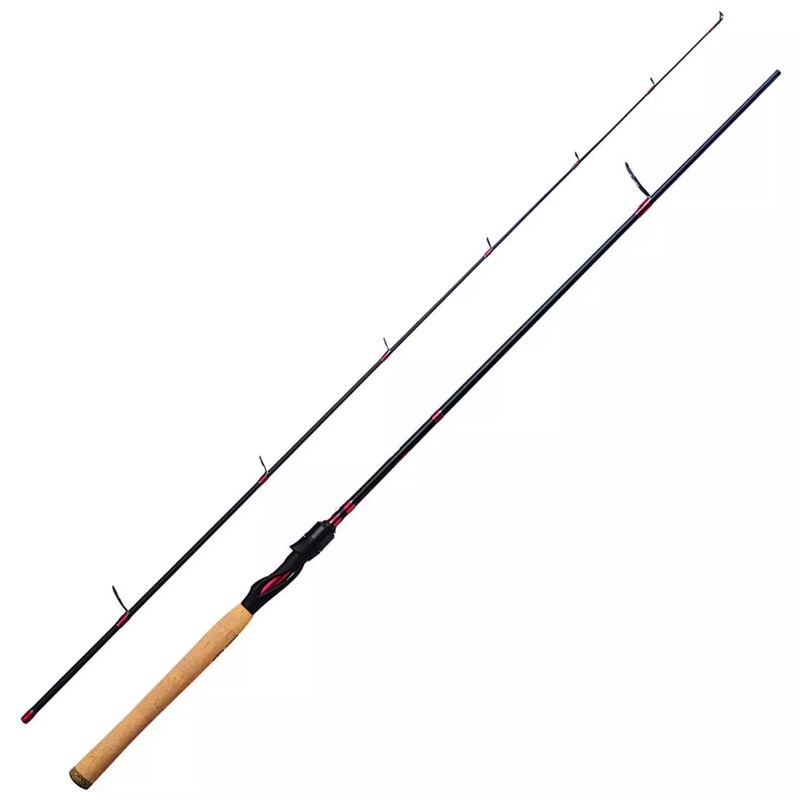 Eagle Claw EC2.5 EC1S66MF2 Spinning Rod Fast Medium 2 pc. 6’6 Flat Black