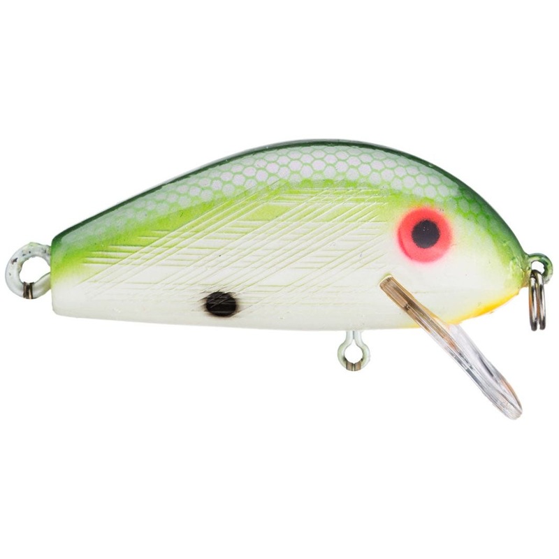 Rebel Humpback 1-3/4 1/4 Oz|Green Shad|Fire Tiger|Brown Craw|Silver Black