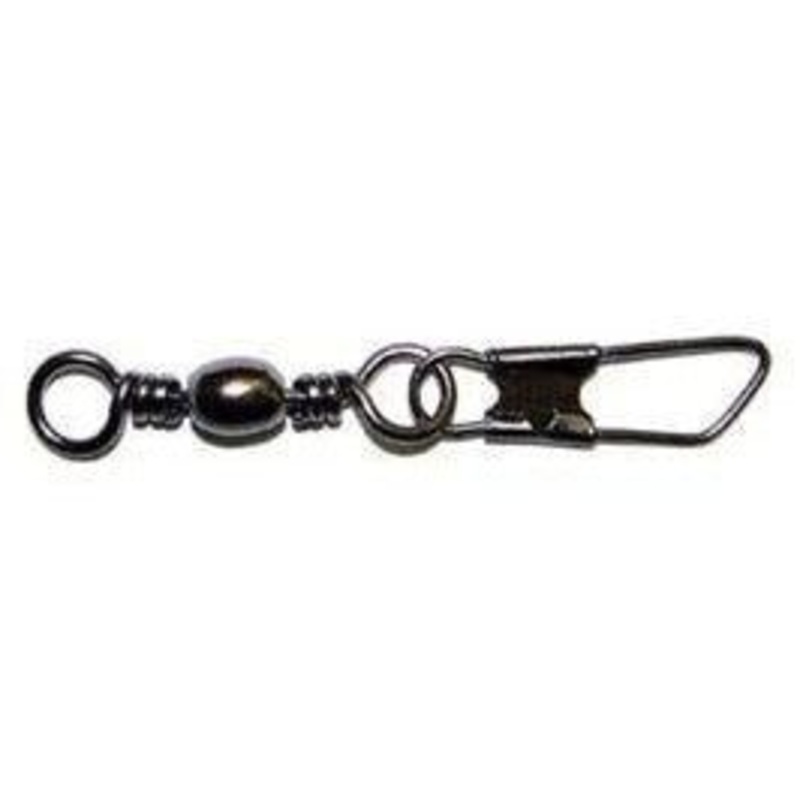 Eagle Claw Barrel Swivel w/Interlock Snap Black Qty 20