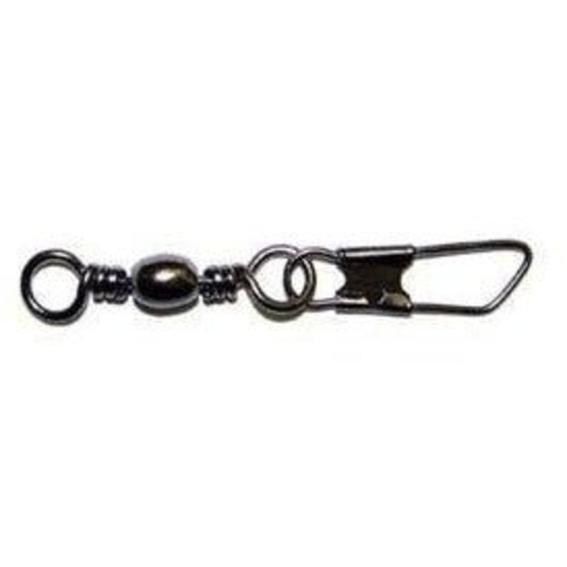 Eagle Claw Barrel Swivel w/Interlock Snap Black Qty 20
