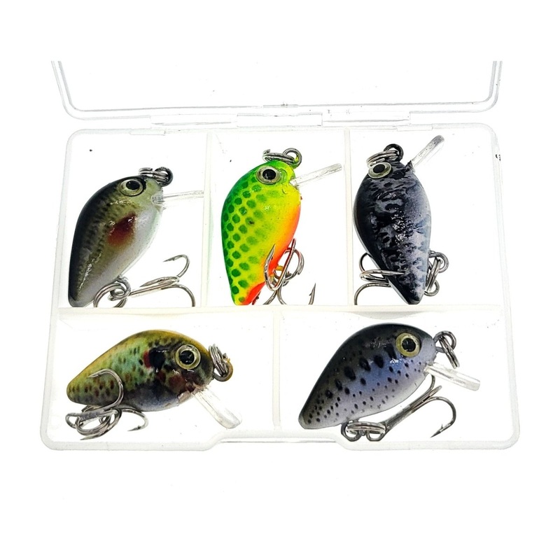 FAS Square Bill Mini Cranks w box 1/2 oz. 1.2 Multiple Colors QTY 5
