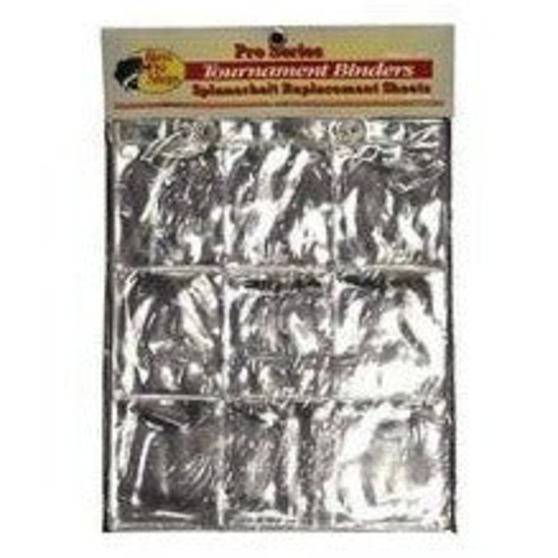 Bass Pro Shop Tournament Binders Spinnerbait Replacement Sheets ABB-340 11 X 9 Qty 5