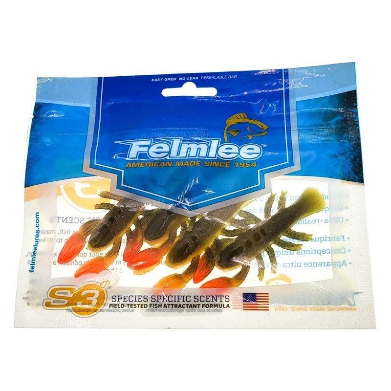 Felmlee Crayfish With Attractant 2-3/4 Qty 4