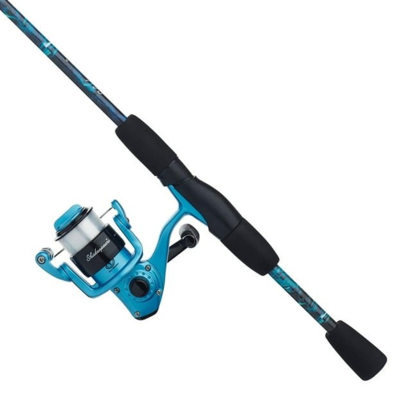 Shakespeare Amphibian Blue Aqua Camo Spin Combo 5’6 2 pc.