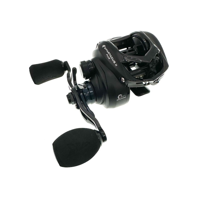 KastKing KRLCSTSP2-72RPLUS Spartacus II Plus Casting Reel 7.2:1 Right Hand All Black