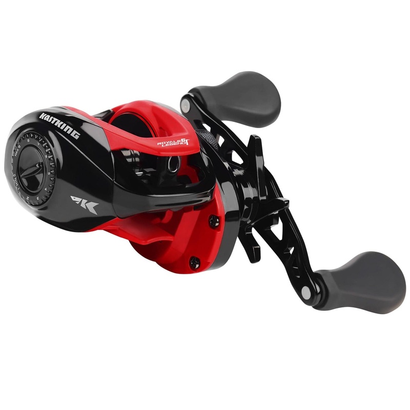KastKing Royale Legend GT Casting Reel 7.2:1 Left Handed Red/Black