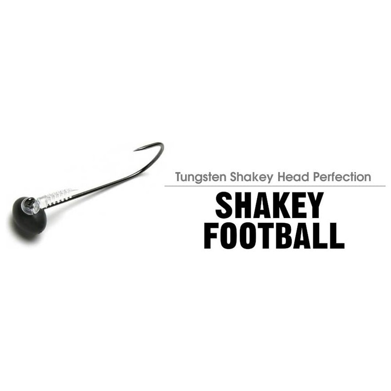 Keitech Tungsten Football Shaky Jig Heads 3/16 oz. 2/0 QTY 3