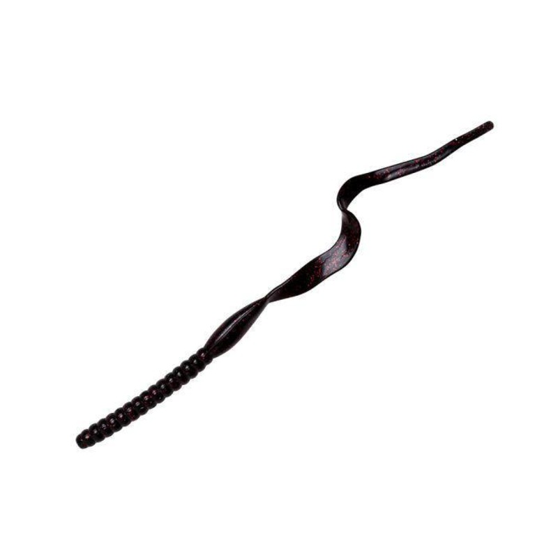 YUM RIBBONTAIL 7.5 Qty 12|Black Neon|Watermelon Seed