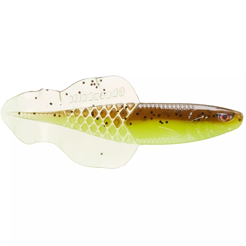 Chasebaits Flacid Shad QTY 6|3″|5″|Lime Tiger|Golden Shiner