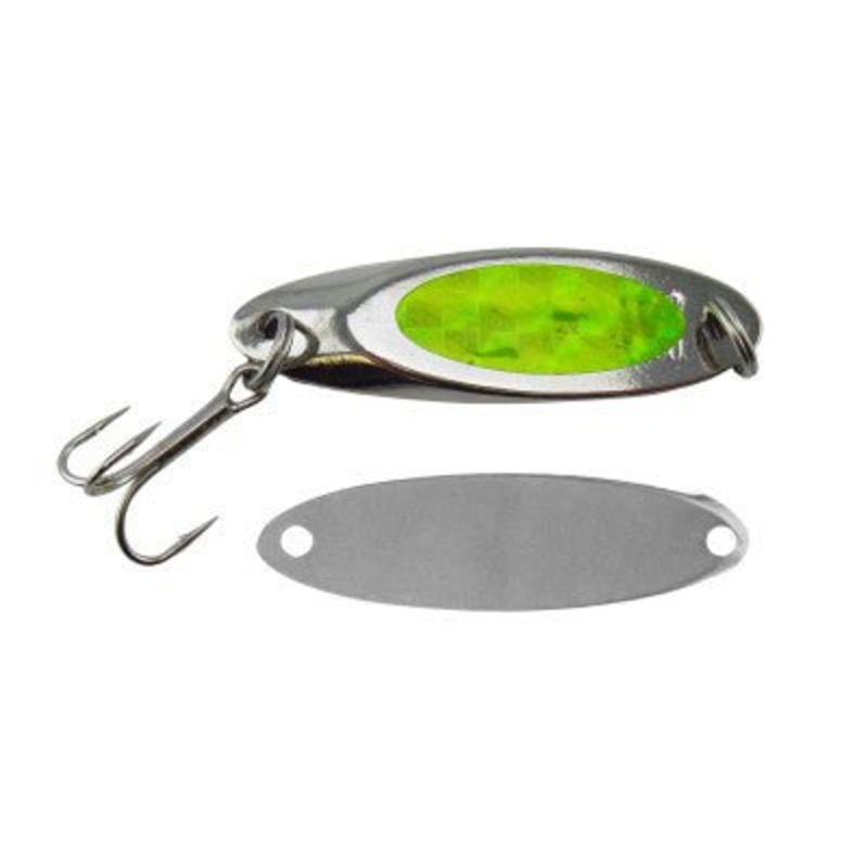 Acme Kastmaster 1/8 Oz|Chartreuse Silver Foil|Bleeding Frog|Bleeding Chrome|Bones