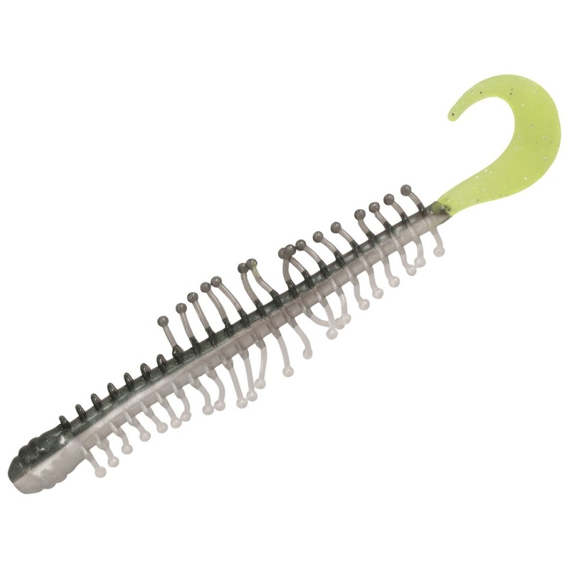 Kalins Tickle Worm 4 Qty 10|Tennessee Shad/Chartreuse Tail|Chartreuse Hologram|Arkansas Shad|John Deere Green