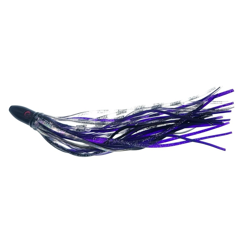 Red Eye Trolling Lures 9|Fire Tiger|Purple/Clear Black Head