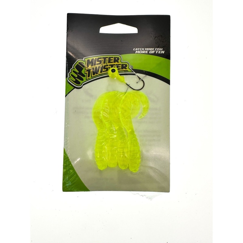 Mister Twister Meeny Jig Combo 3 Curly Tails w 1/8 oz Jig