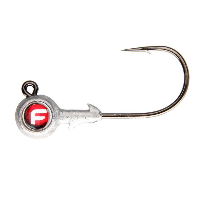 Fathom Bug Eye Jig Head Qty 4|Lead Red|New Penny|Chartreuse|1/4 Oz|3/8 Oz