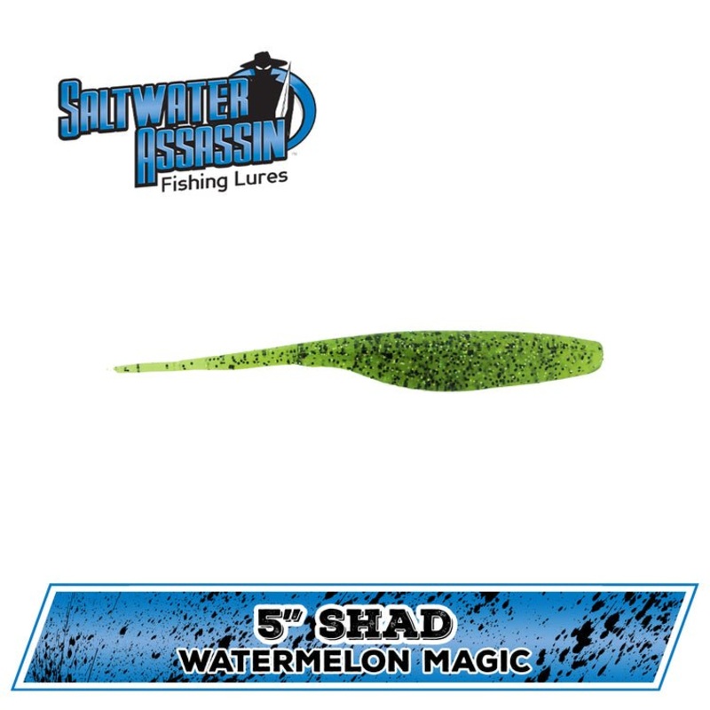 Bass Assassin Saltwater Shad Assassin Swimbait 5 Qty 8