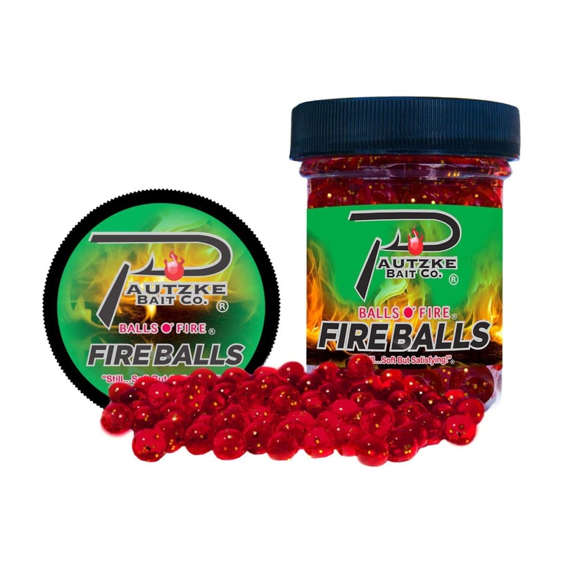 Pautzke Fire Balls 1.65 Oz|Red/Glitter|Chinook