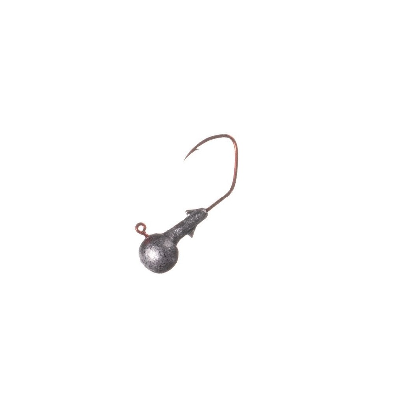 Arkie Ball Head Jigs Qty 10|Unpainted|Black|1/16 Oz|1/8 Oz