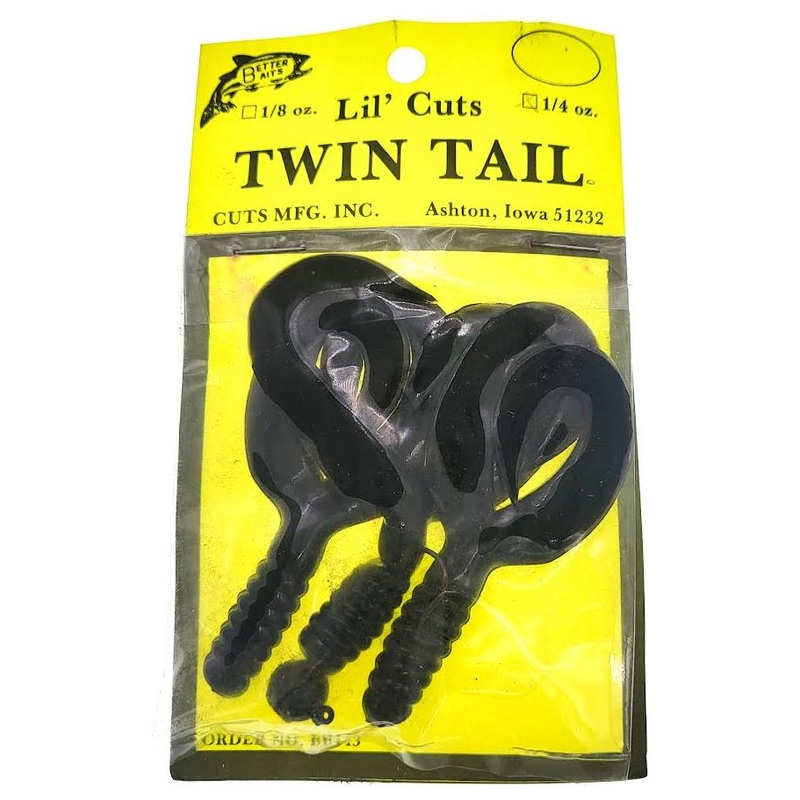 Better Baits Lil’ Cuts Twin Tail 1/4 Oz Qty 3