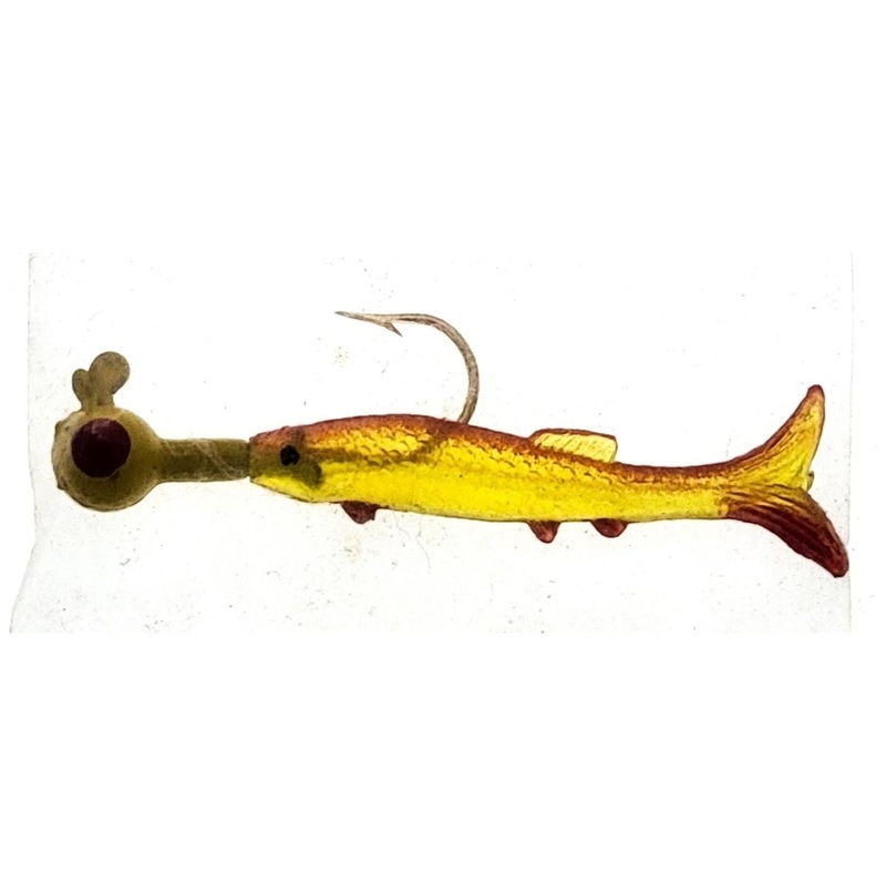 Better Baits Min-O-Jig Qty 1|Yellow Red Yellow|Yellow Red White Feathered|Yellow Red White|Green Chartreuse White|Green Chartreuse Yellow Feathered|Green Yellow|1/16 Oz|1/8 Oz|1/4 Oz