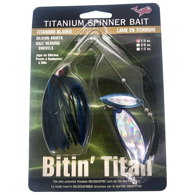 Bitin’ Titan Titanium Spinner Bait Willow Blades