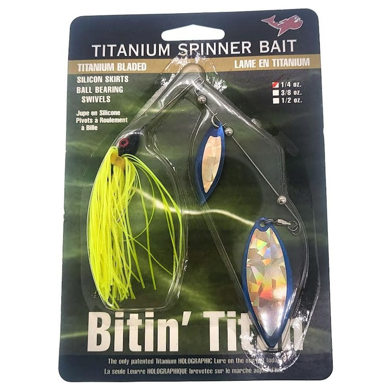 Bitin’ Titan Titanium Spinner Bait Willow Blades