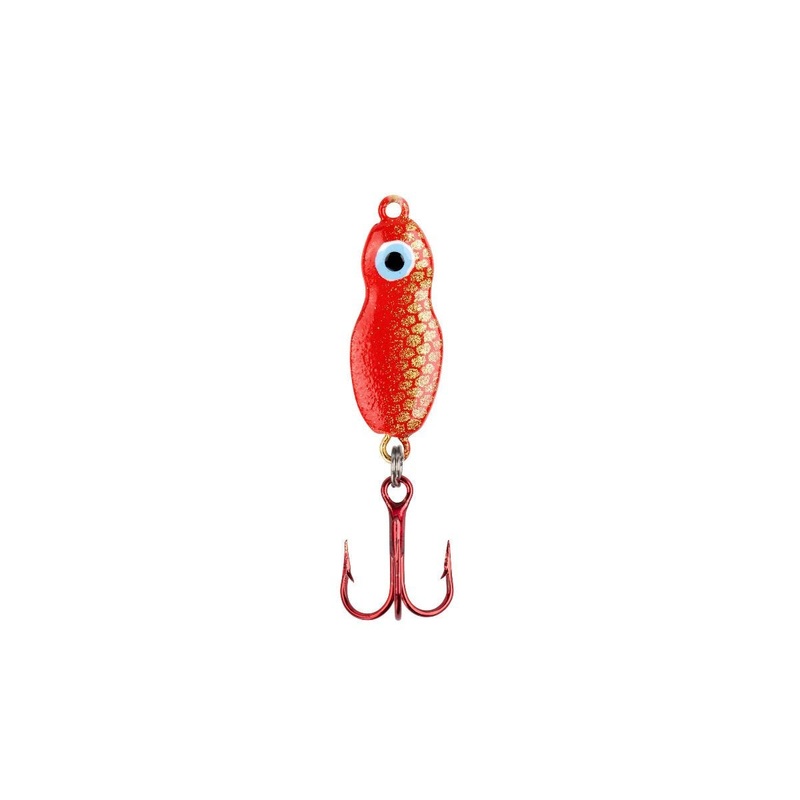 Lindy Frostee Jigging Spoon|Gold Scale Red Glow|Rainbow Glow|1/16 Oz|3/16 Oz|1/8 Oz