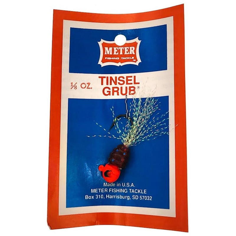 Meter Fishing Tackle Tinsel Grub Round Head Qty 1