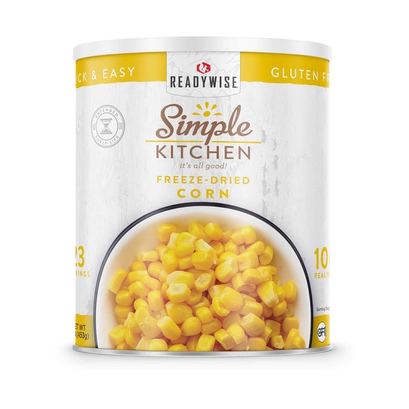 Simple Kitchen Freeze Dried Corn 23 Serving Can