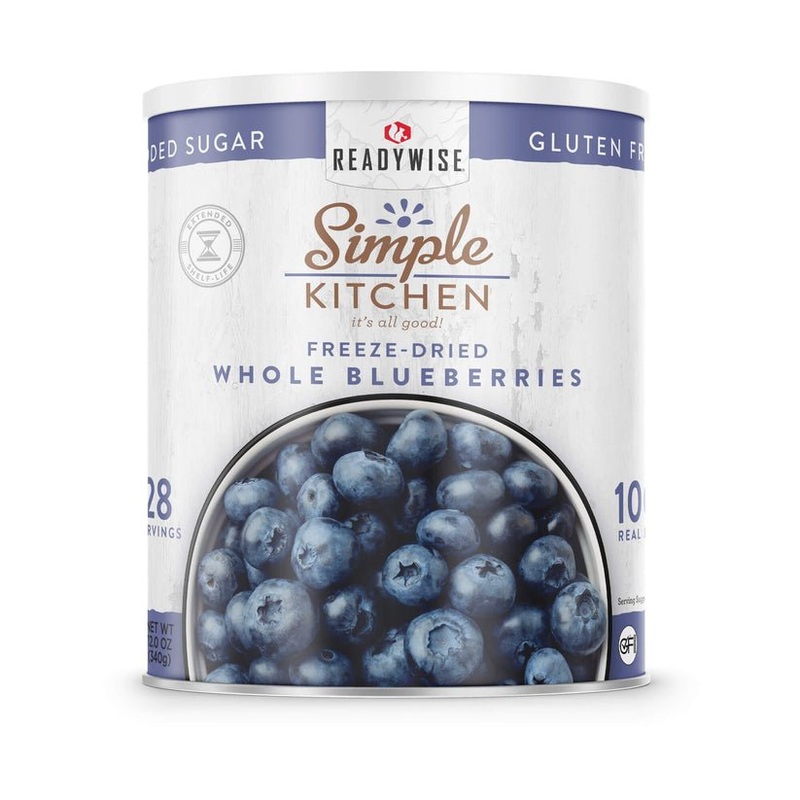 Simple Kitchen Freeze Dried Whole Blueberries – 28 Serving Can